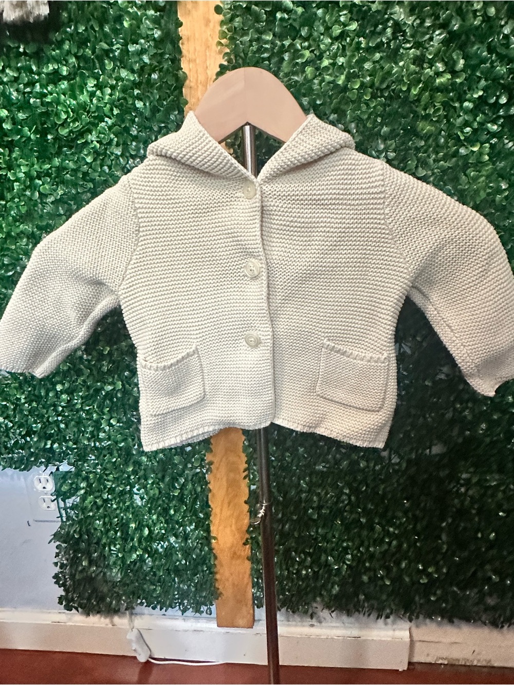 Baby  Hooded Knit Cardigan